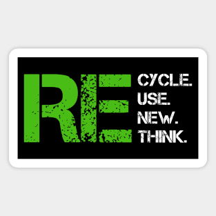 Reduce Reuse Recycle Rethink World Environment Day Gift Magnet